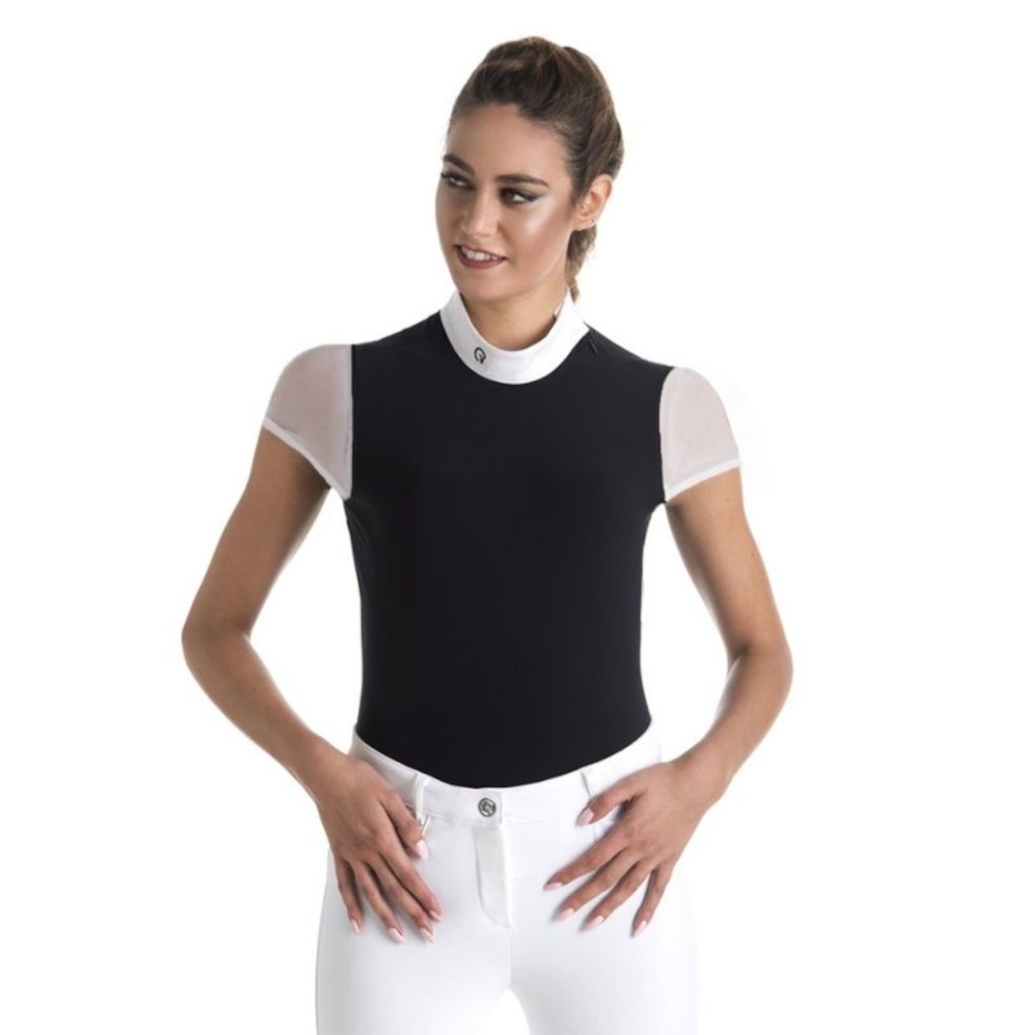 EGO7 Rita MC kurzarm Turniershirt Damen - navy/white, Größe 40