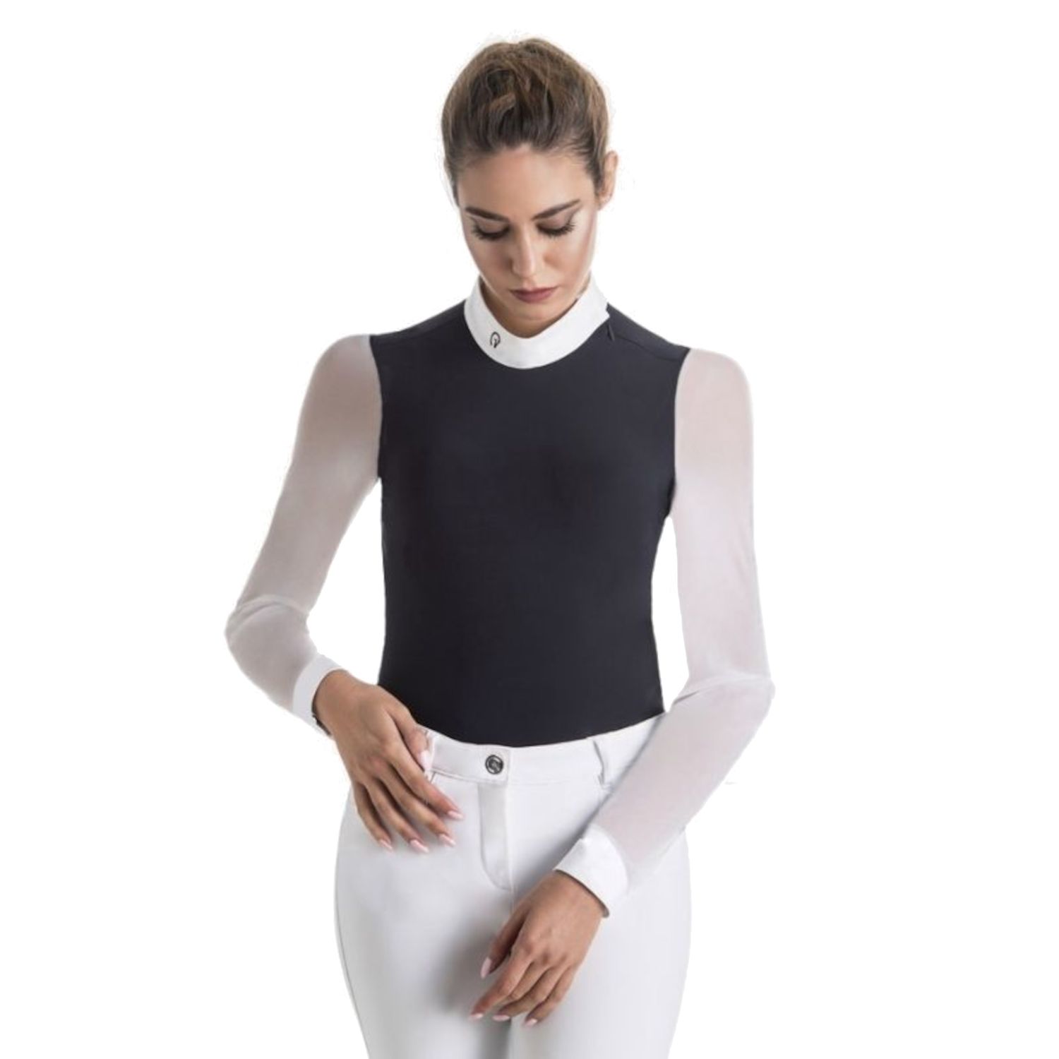 EGO7 Rita ML langarm Turniershirt Damen - navy/white, Größe 44