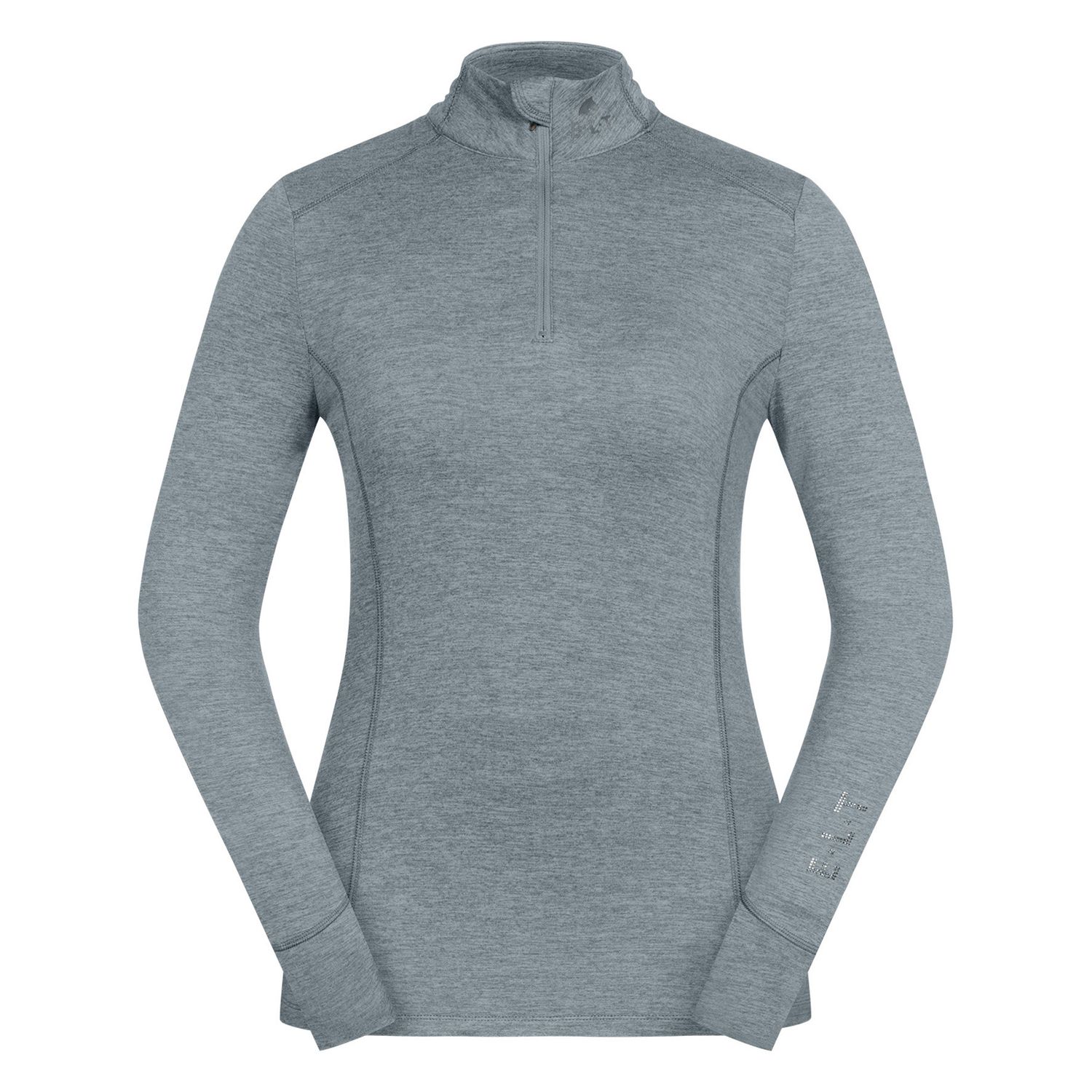 ELT Damen Funktions-Zip-Shirt Milano - silberblau, Größe S