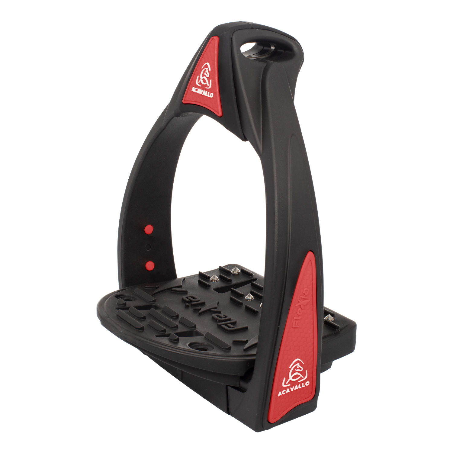 Acavallo Flexia stoßdämpfender Steigbügel - black/red