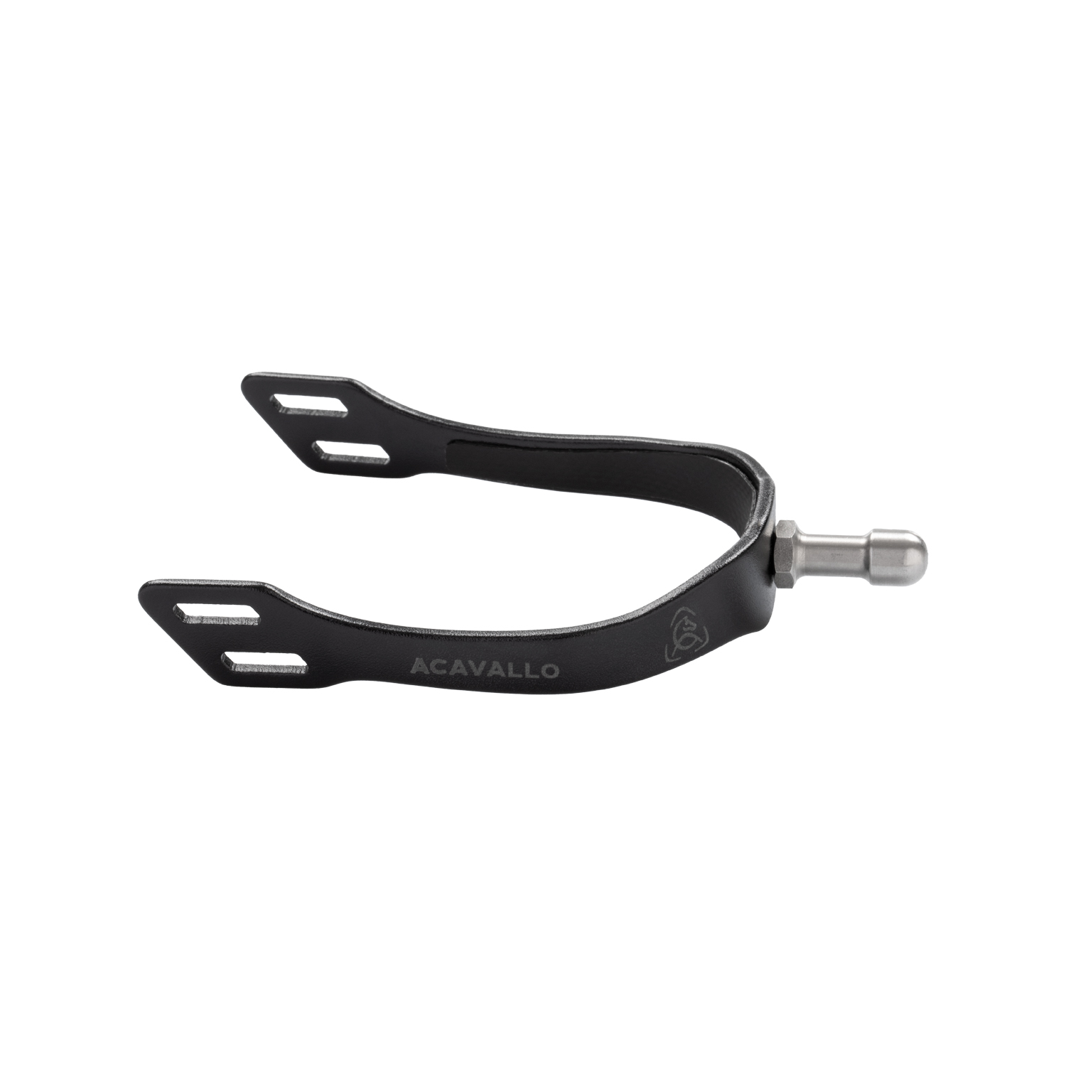 Acavallo Sporen englisch austauschbarer Dorn - total black, Größe 20 mm