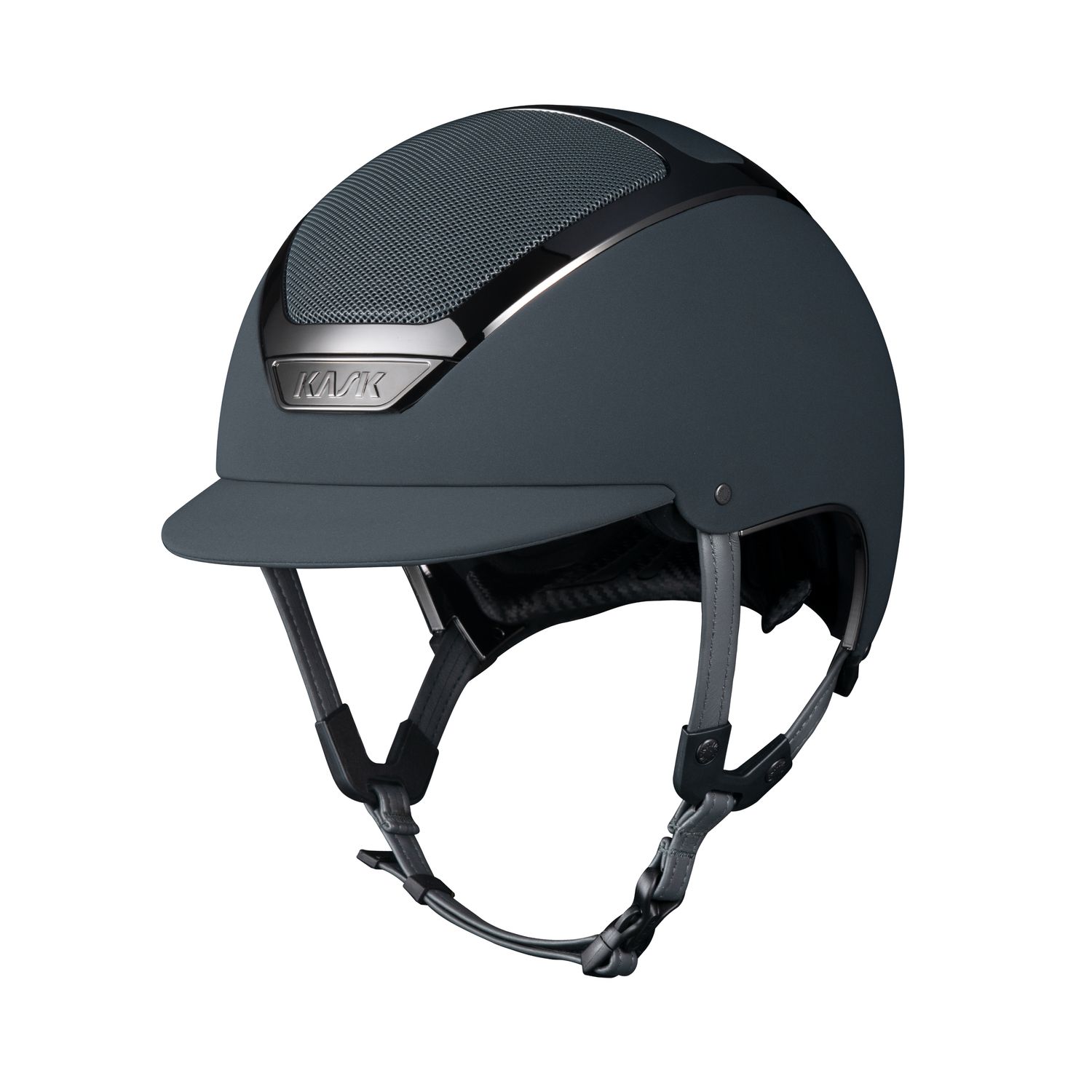 KASK Dogma Chrome Reithelm inkl. Liner - anthracite, Größe 58
