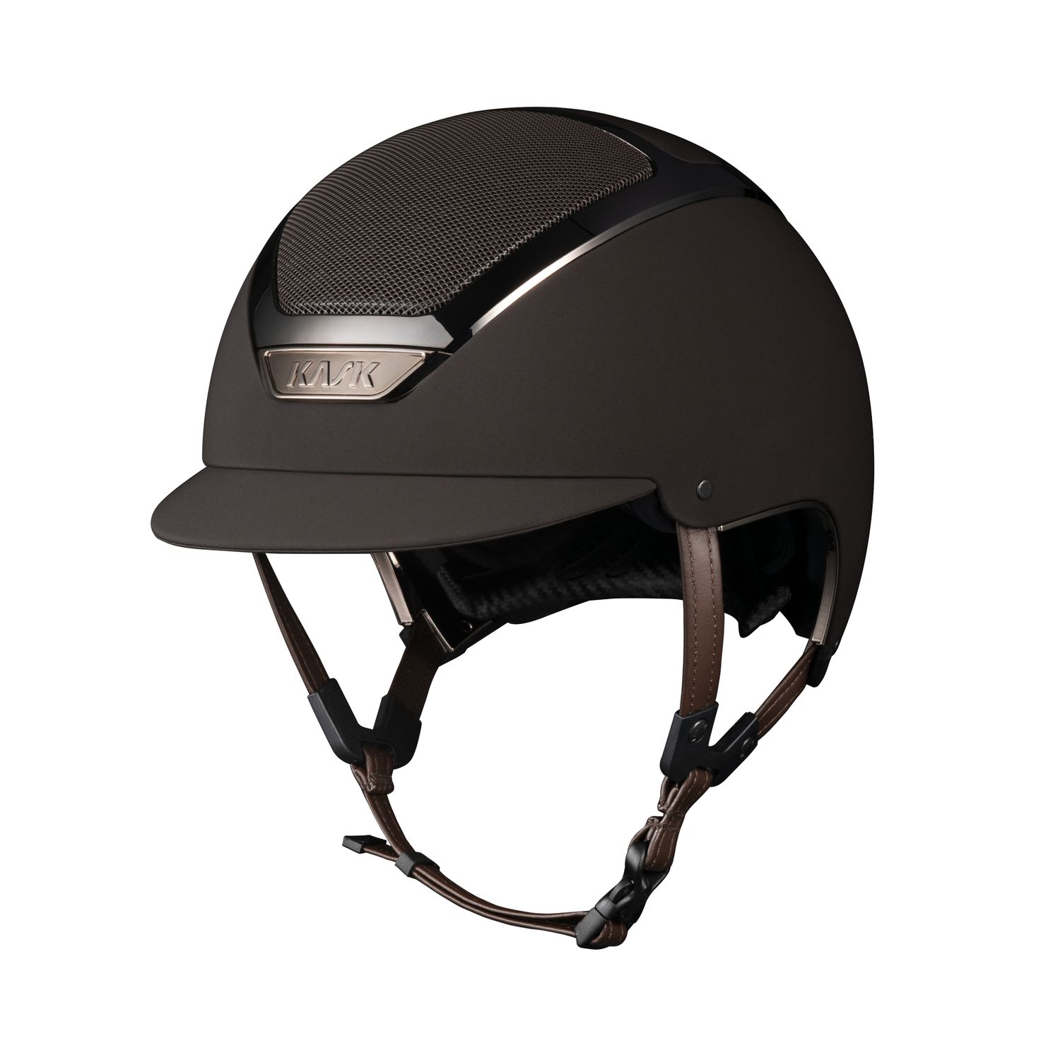KASK Dogma Chrome Reithelm inkl. Liner - brown, Größe 55