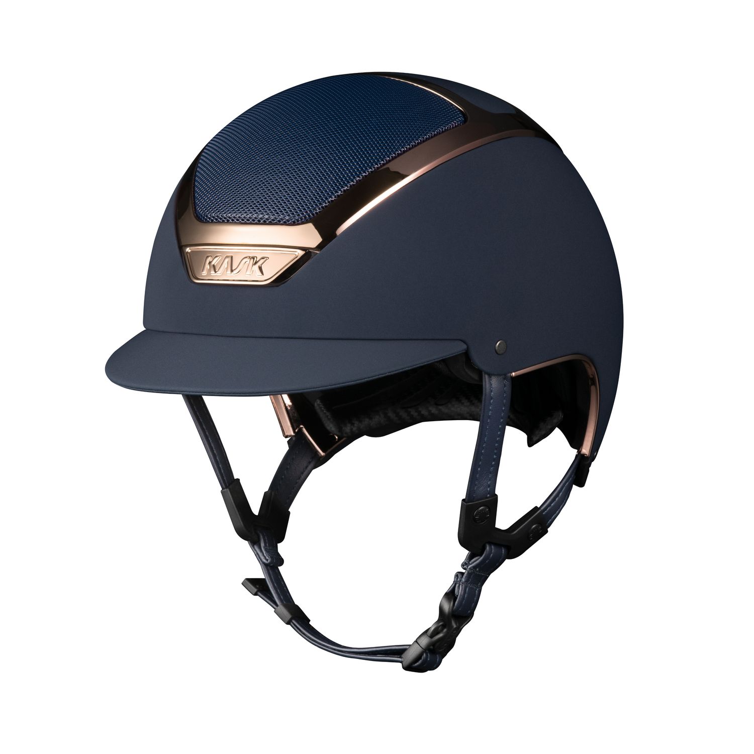 KASK Dogma Chrome Reithelm inkl. Liner - navy/everyrose, Größe 61