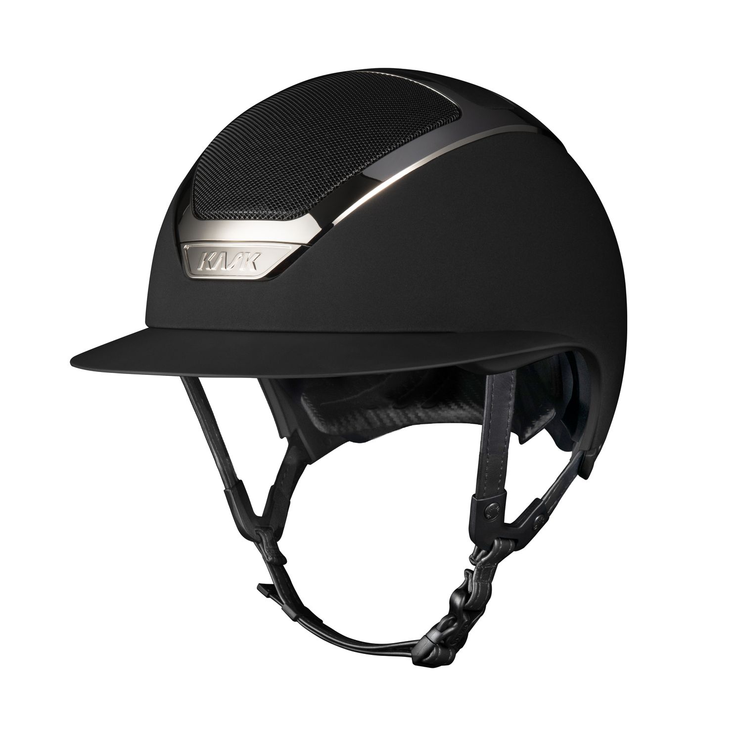 KASK Star Lady Chrome Reithelm inkl. Liner - black/silver, Größe 60