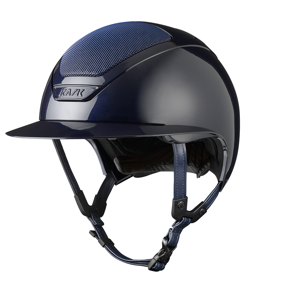 KASK Star Lady Pure Shine Reithelm inkl. Liner - atlantic blue, Größe 54