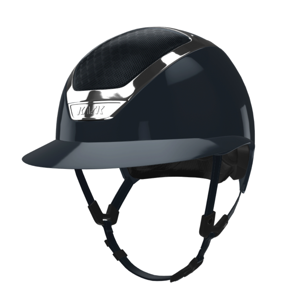 KASK Star Lady Pure Shine Reithelm inkl. Liner - navy/silver, Größe 59