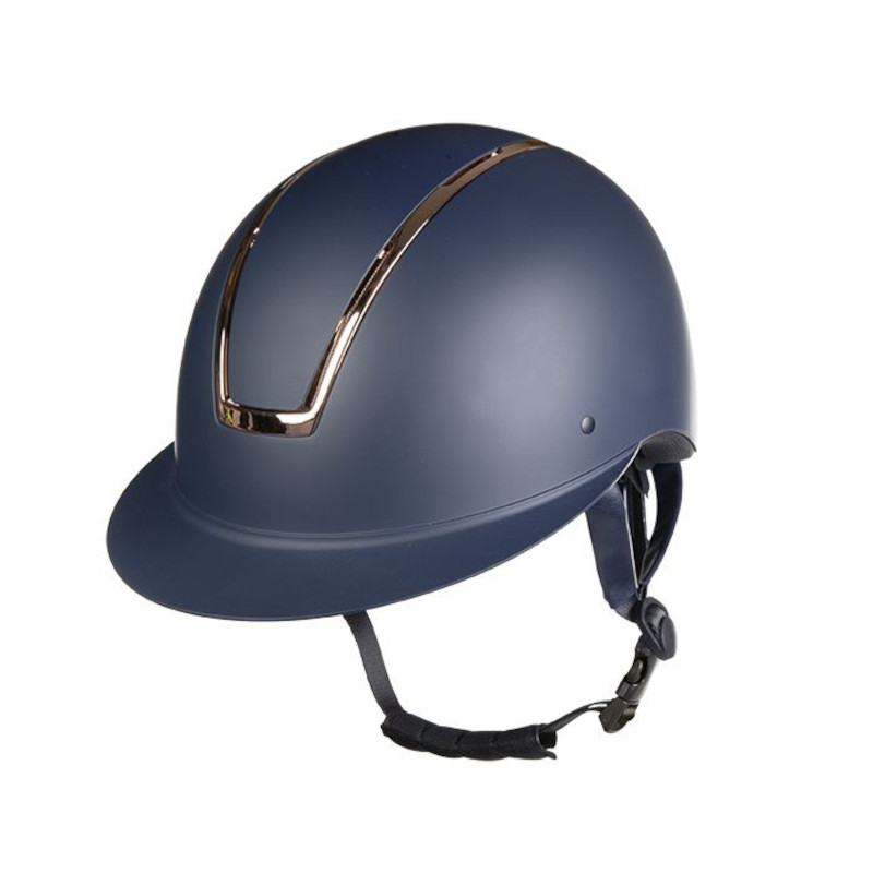 HKM Reithelm Lady Shield - dunkelblau/rosegold, Größe M=55-57cm