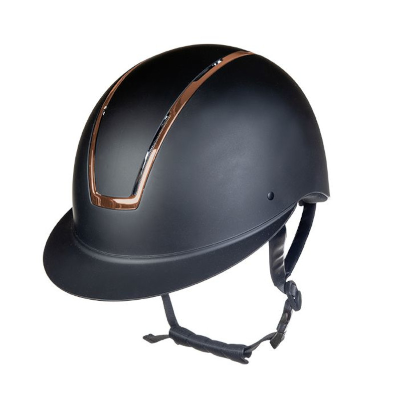 HKM Reithelm Lady Shield - schwarz/rosegold, Größe L=58-60cm