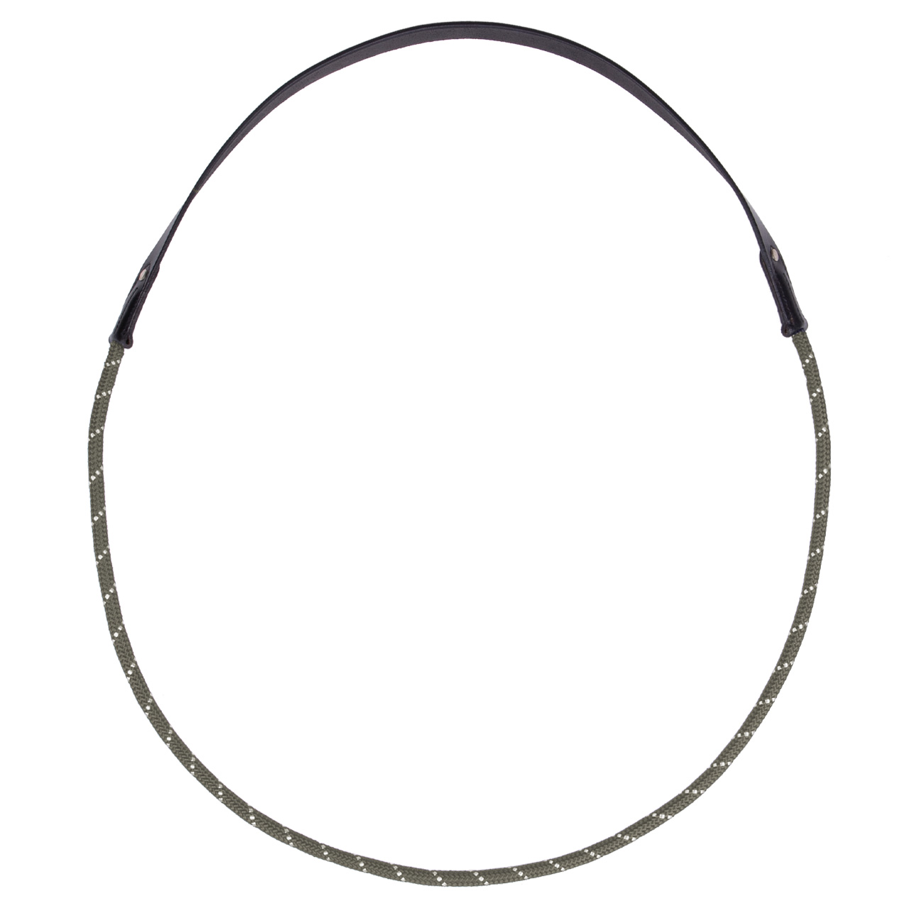 QHP Halsseil Leder - olive, Größe Pony
