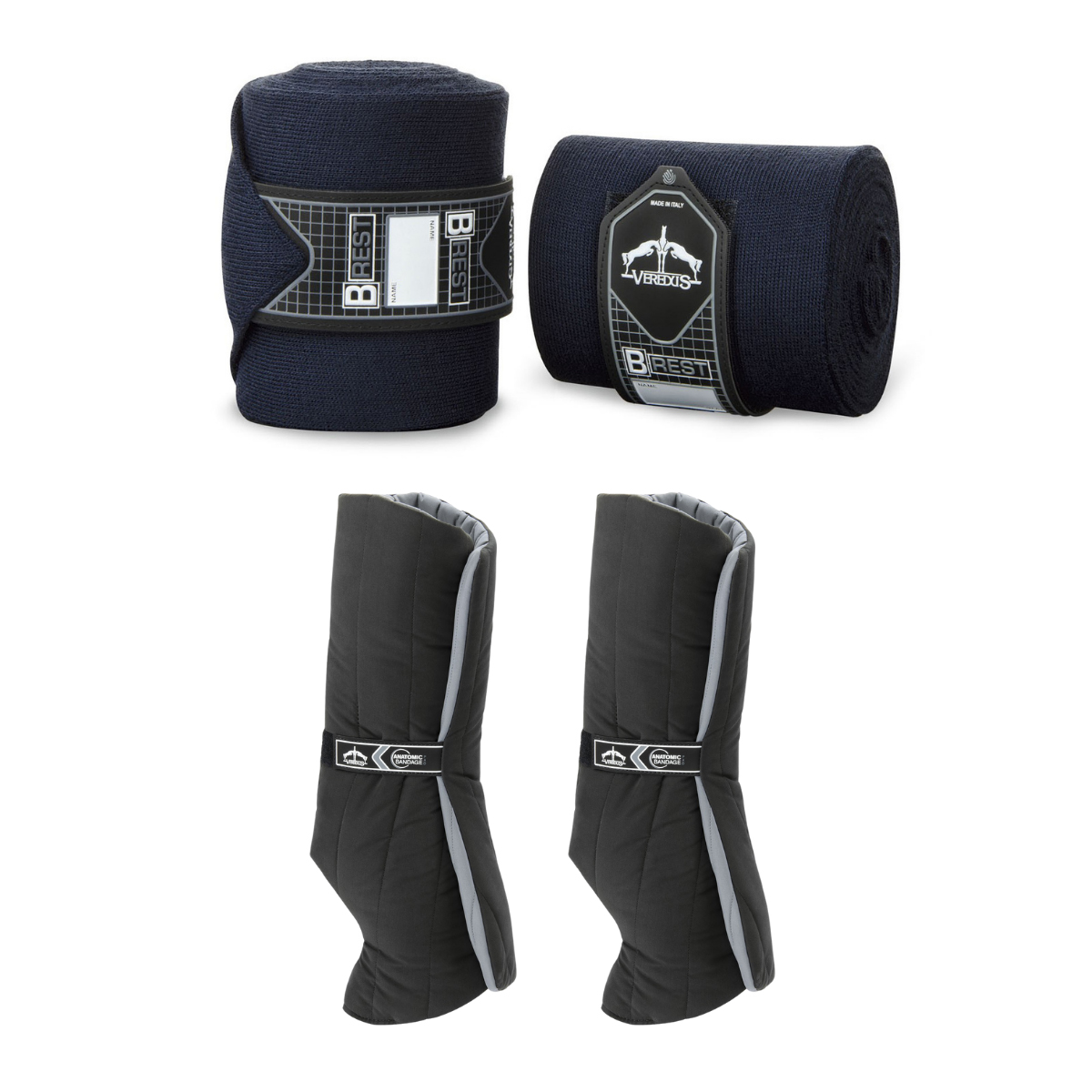 Veredus Kit B-Rest Bandage + Anatomic Bandagier Pad vorne - schwarz/blau