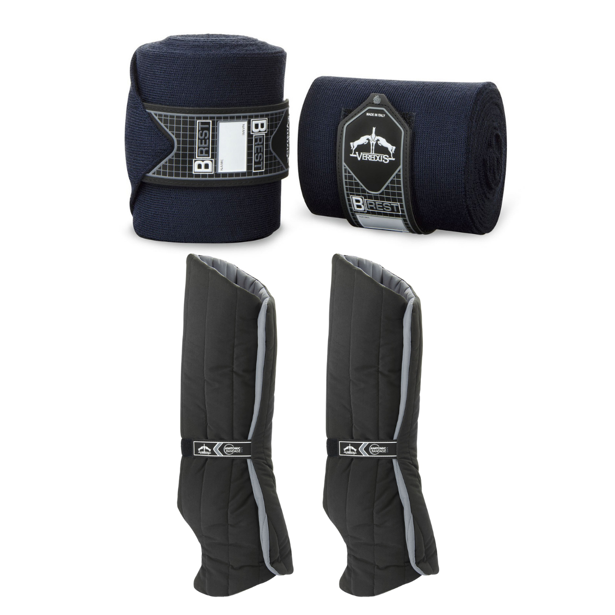 Veredus Kit B-Rest Bandage + Anatomic Bandagier Pad hinten - schwarz/blau