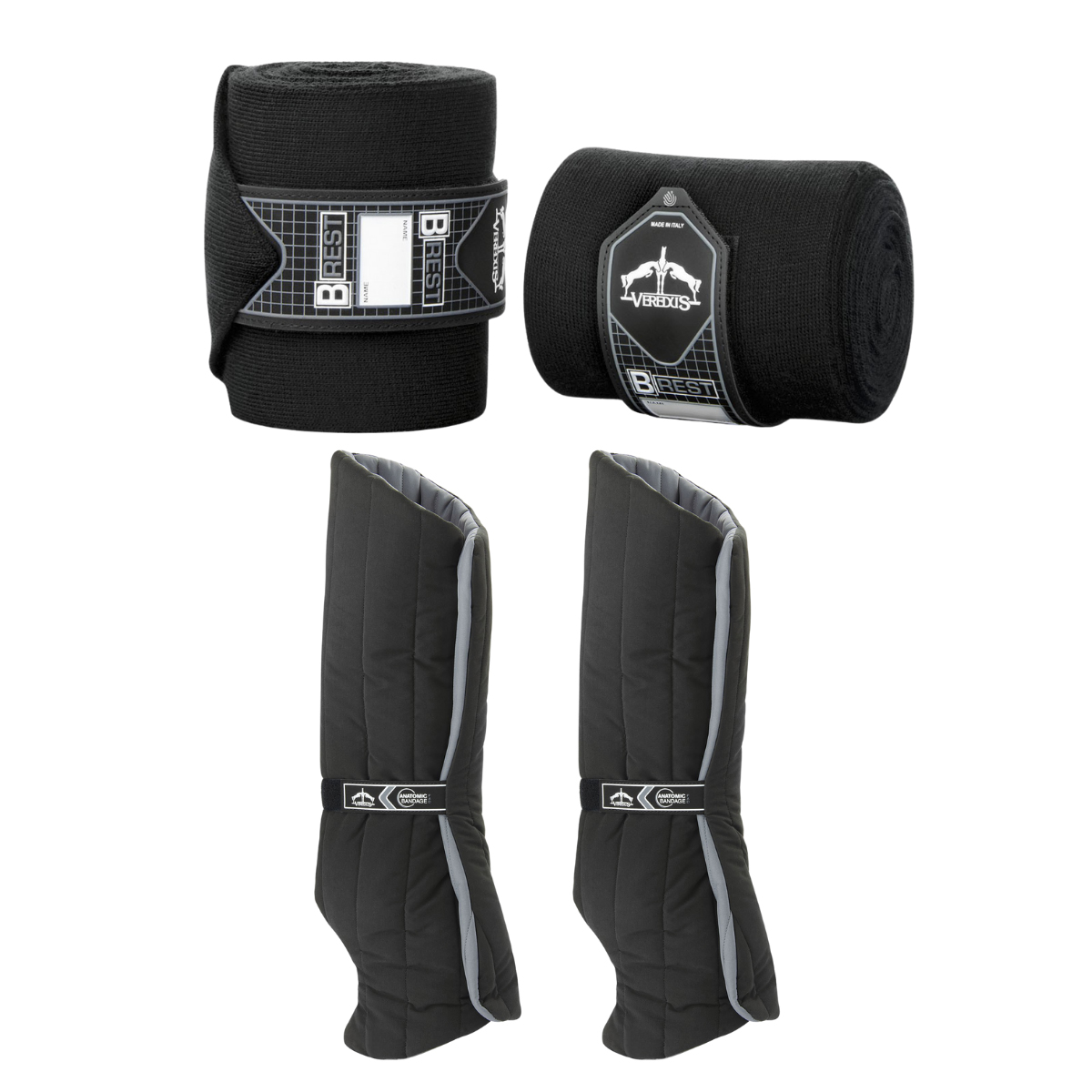 Veredus Kit B-Rest Bandage + Anatomic Bandagier Pad hinten - schwarz/schwarz