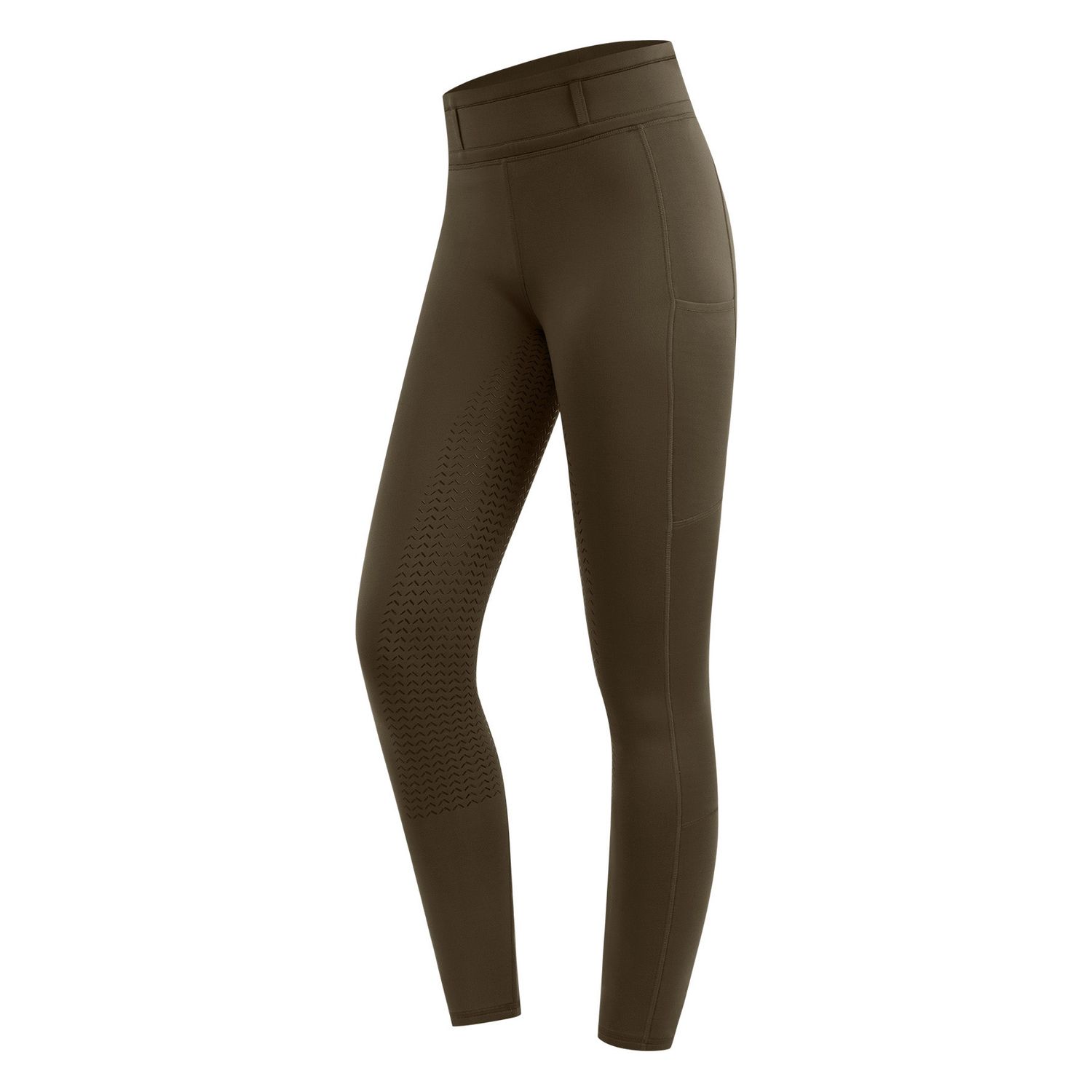 ELT Reitleggings Ella Glam Vollbesatz Damen und Kinder - grünbraun, Größe 36