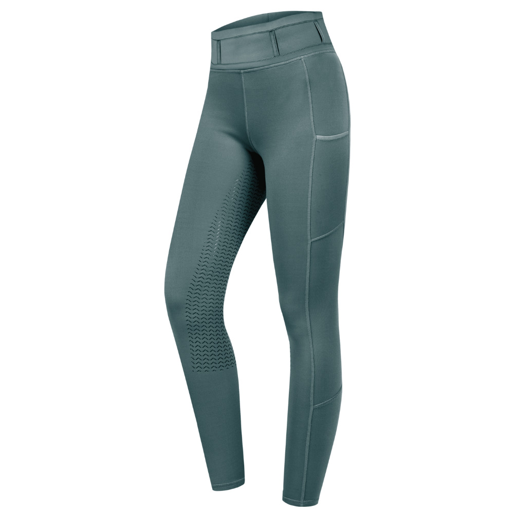 ELT Reitleggings Ella Glam Vollbesatz Damen und Kinder - piniengrün, Größe 176