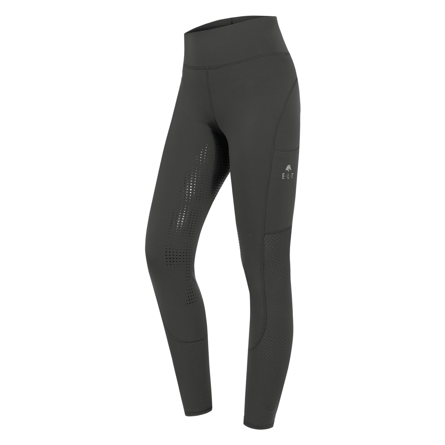 ELT Hannah Mesh High Waist Vollgrip Reitleggings Damen - schlamm, Größe 42
