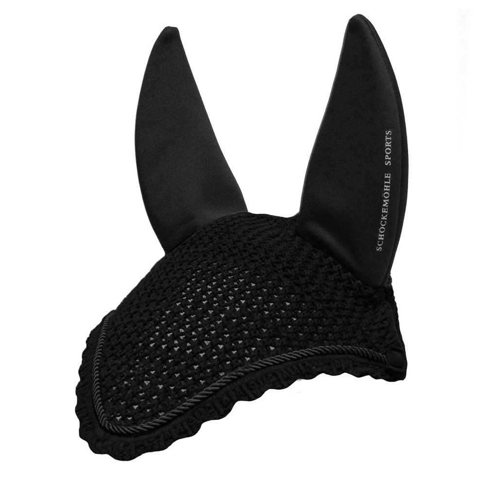 Schockemöhle Air Silent Fly Veil Style Fliegenohren - black, Größe VB