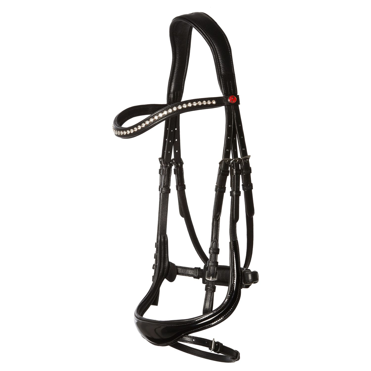 Kieffer Trensenzaum Ultrasoft Amy Shine - schwarz, Größe Warmblut