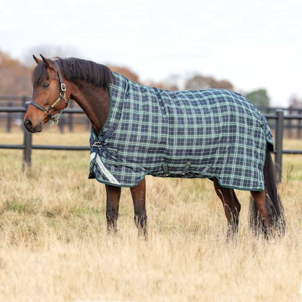 Horseware Rhino Wug Turnout Lite 100g Weidedecke Hunter Check