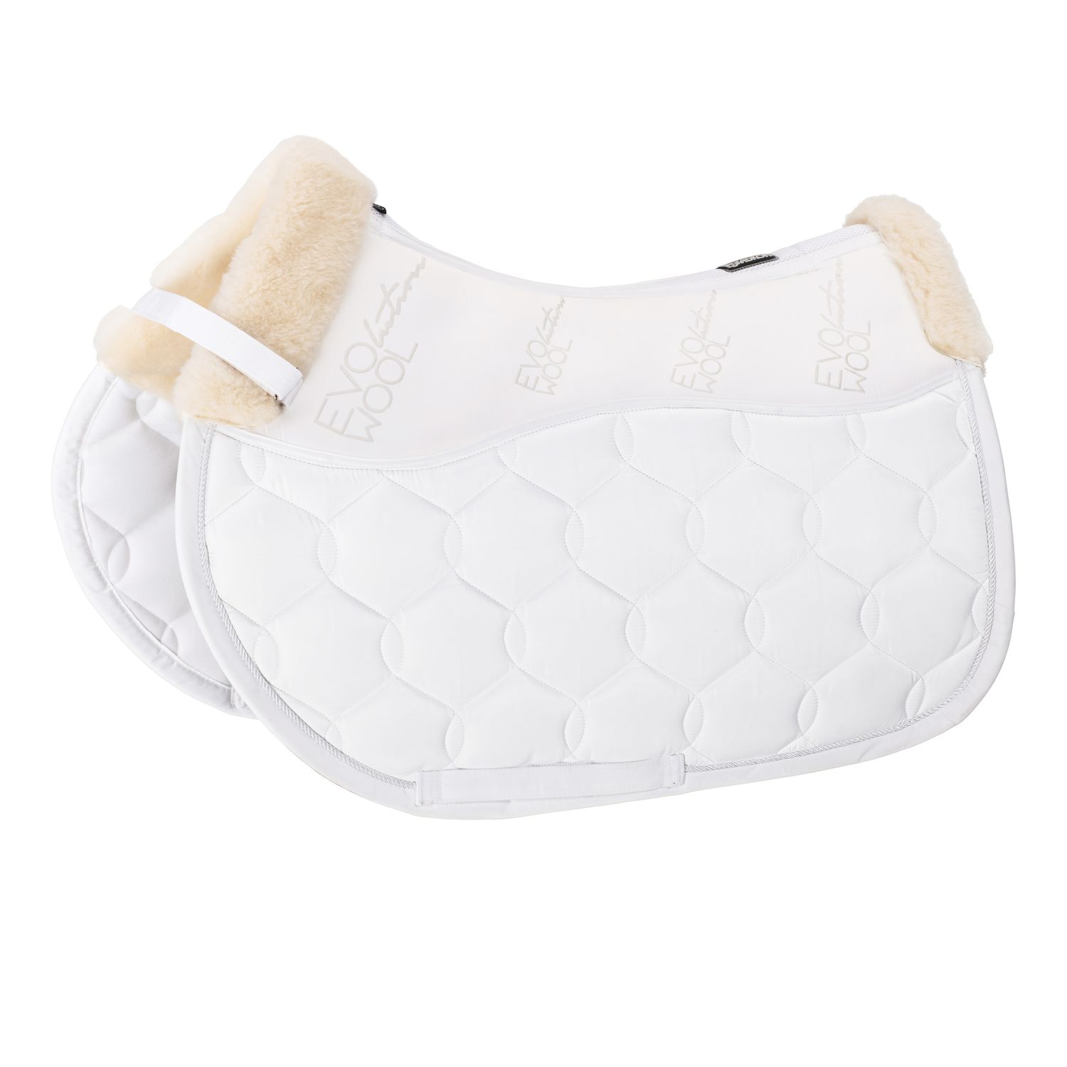 Eskadron Basic Glossy Evo-Wool Schabracke - white, Größe Pony Dressur