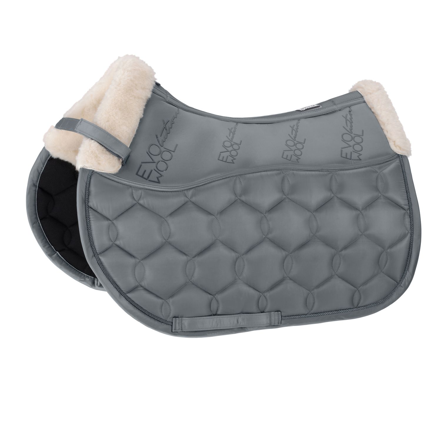 Eskadron Basic Glossy Evo-Wool Schabracke - ashblue, Größe Dressur