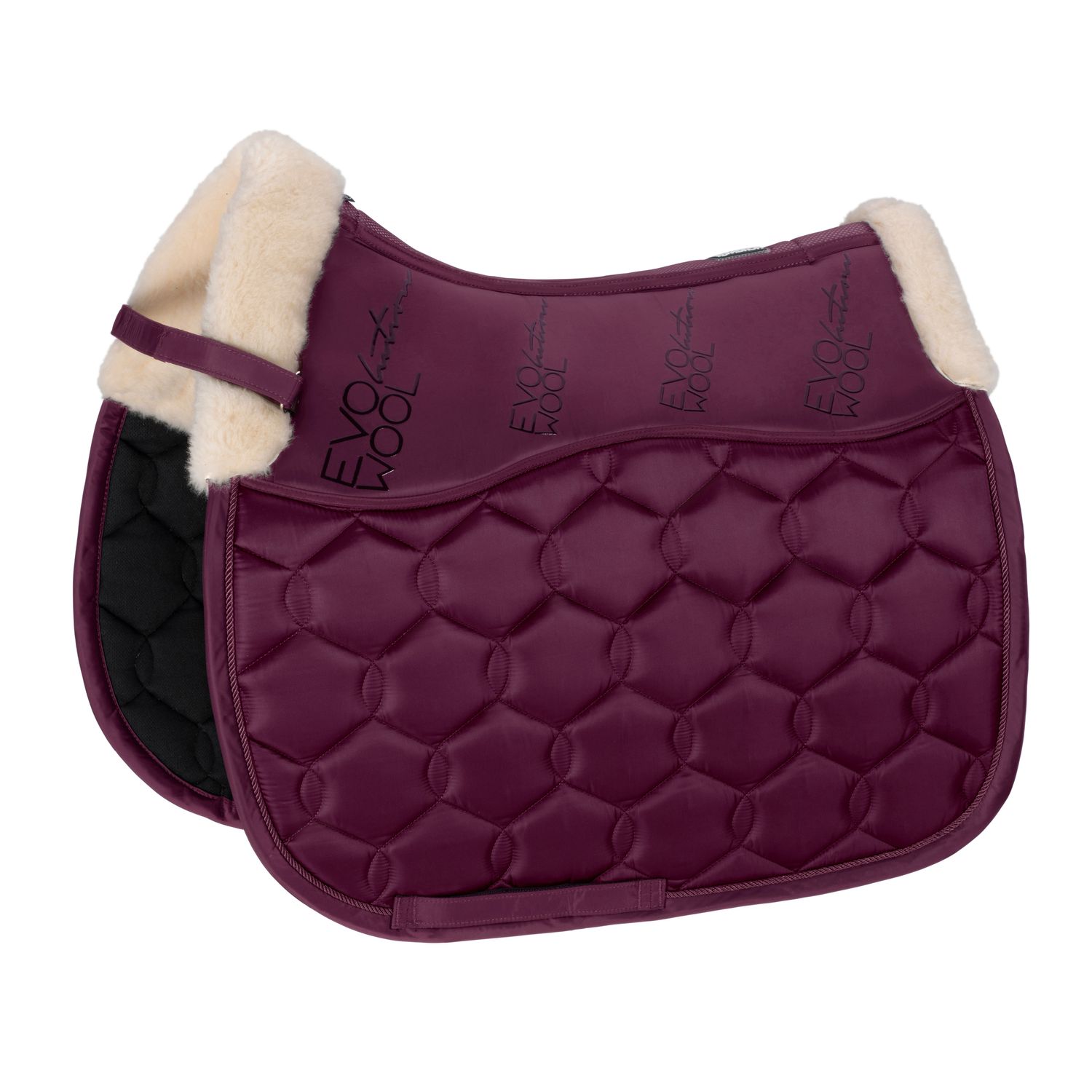 Eskadron Basic Glossy Evo-Wool Schabracke - blackberry, Größe Vielseitigkeit-NEU