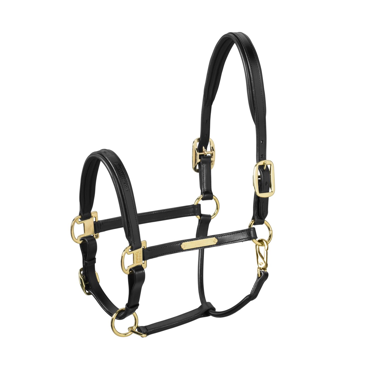 Eskadron Basic Leather Elegance Halfter - black, Größe Warmblut-NEU