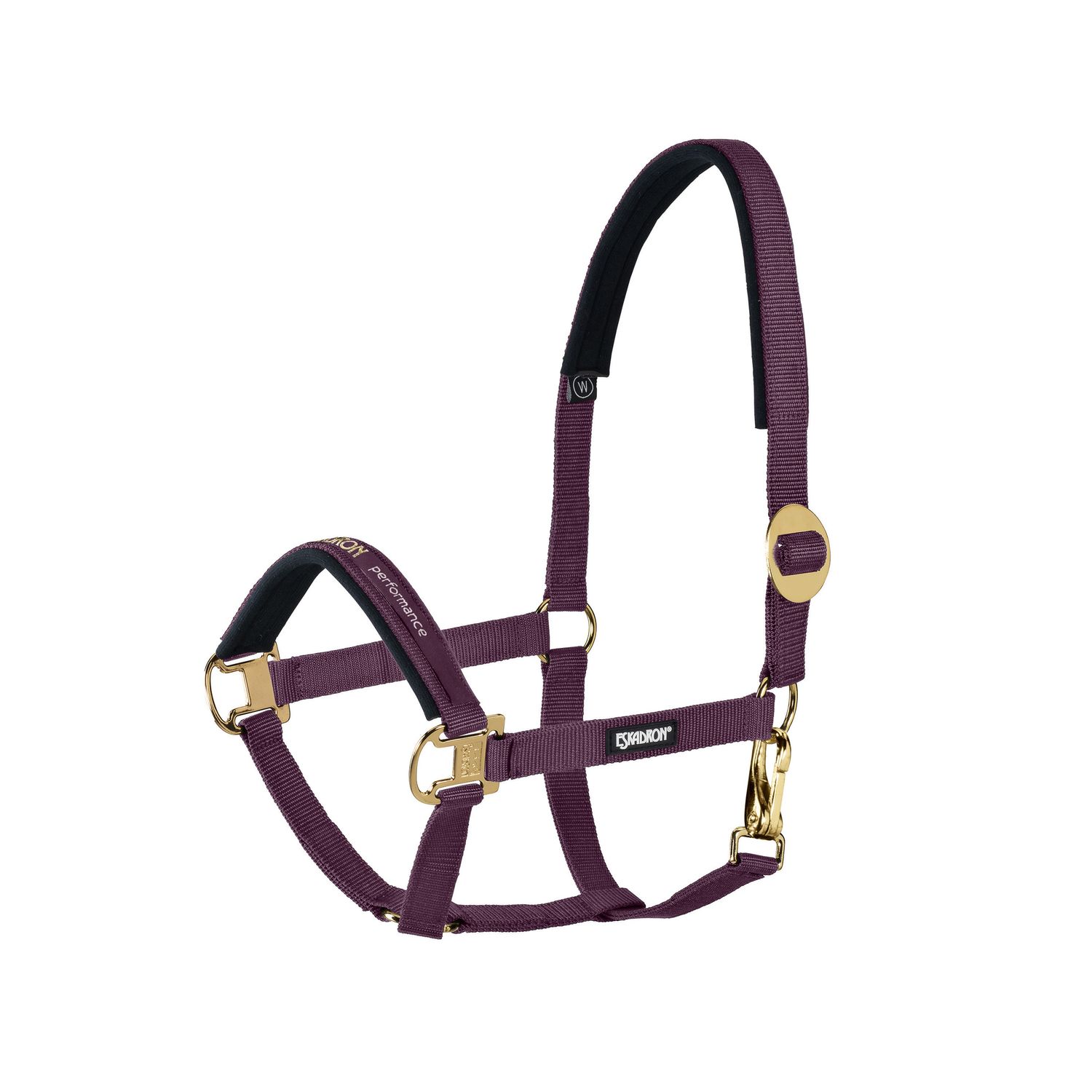 Eskadron Basic Sliding Buckle Halfter - blackberry, Größe Warmblut-NEU