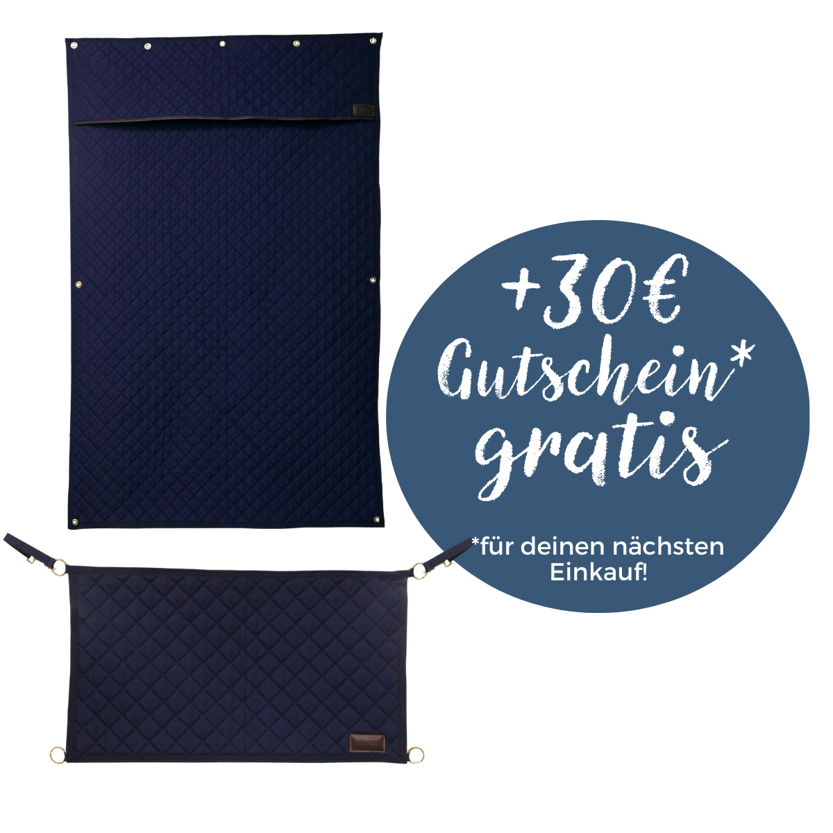 Kentucky Horsewear Stallvorhang mit Boxenvorhang + GRATIS 30 Euro Einkaufsgutschein - navy