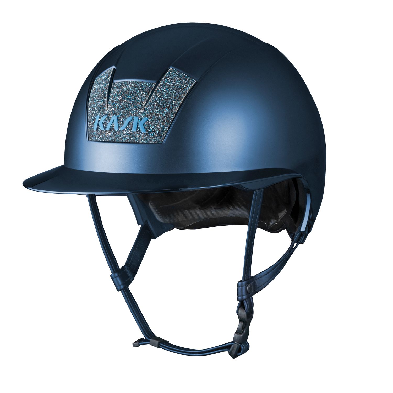 KASK Kooki Lady Matt Reithelm Swarovski Carpet inkl. Liner - navy matt, Größe 57