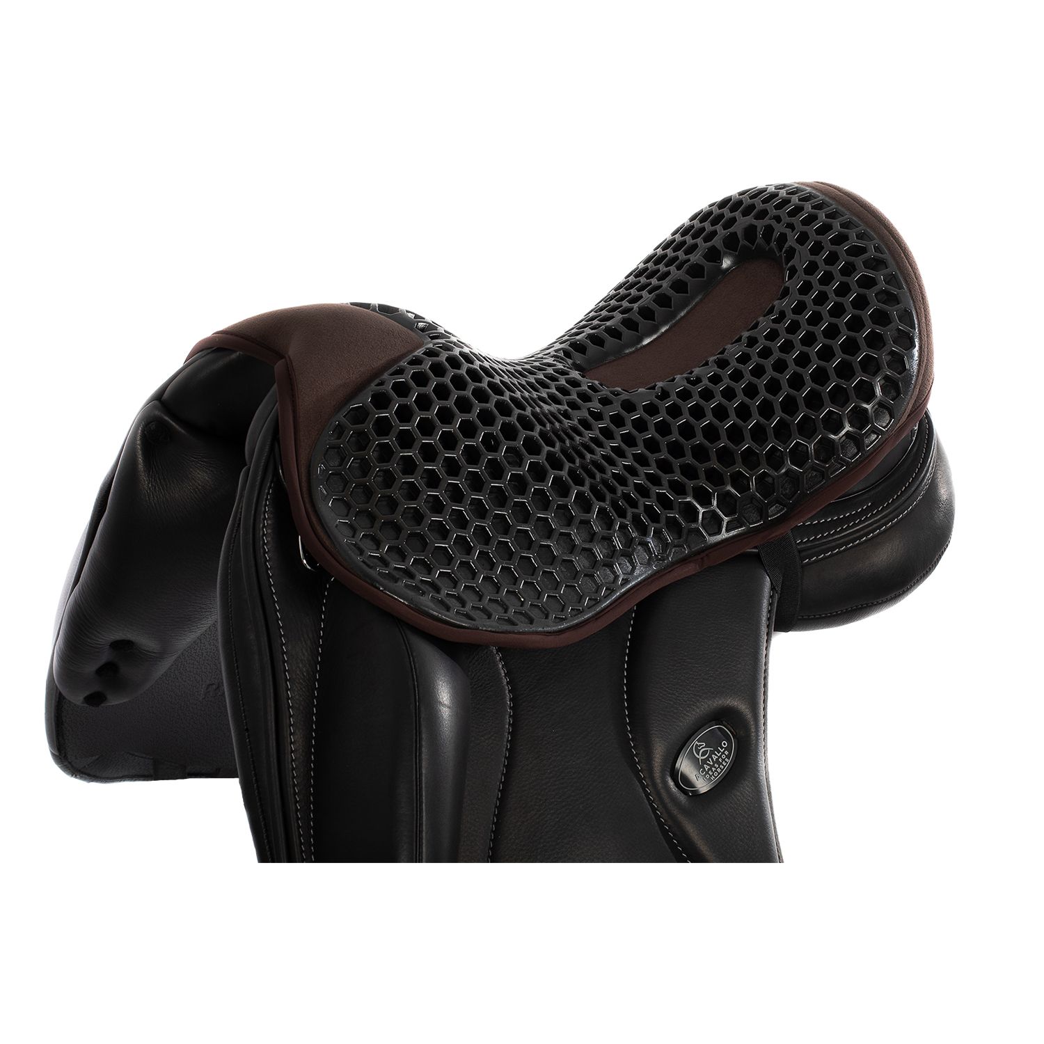 Acavallo Sattelsitzkissen Dressur Gel Out Ortho Coccyx 20mm - braun, Größe L