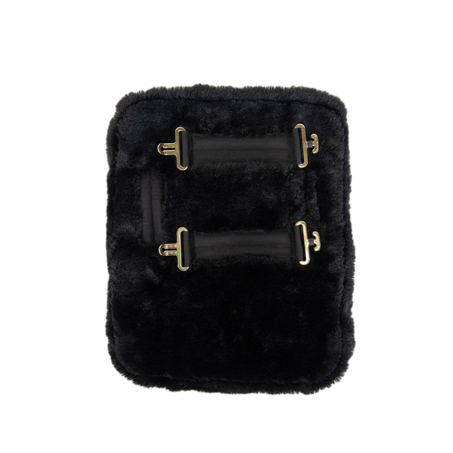 Kentucky Horsewear Expander Vegan Sheepskin Brustschutz - schwarz