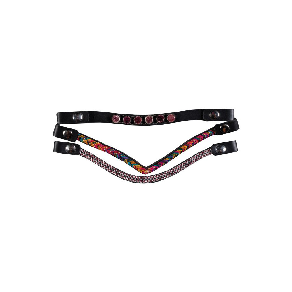 HKM Stirnbänder Hobby Horsing 3er Set - pink
