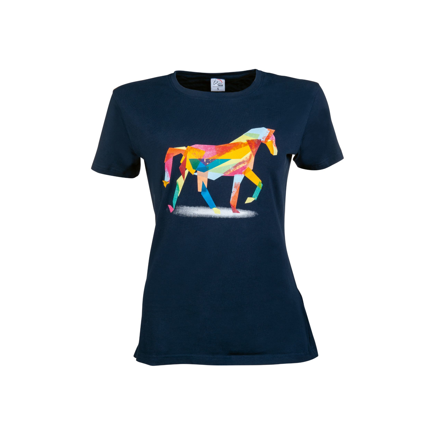 HKM T- Shirt Colourful Horse - blau, Größe XXS