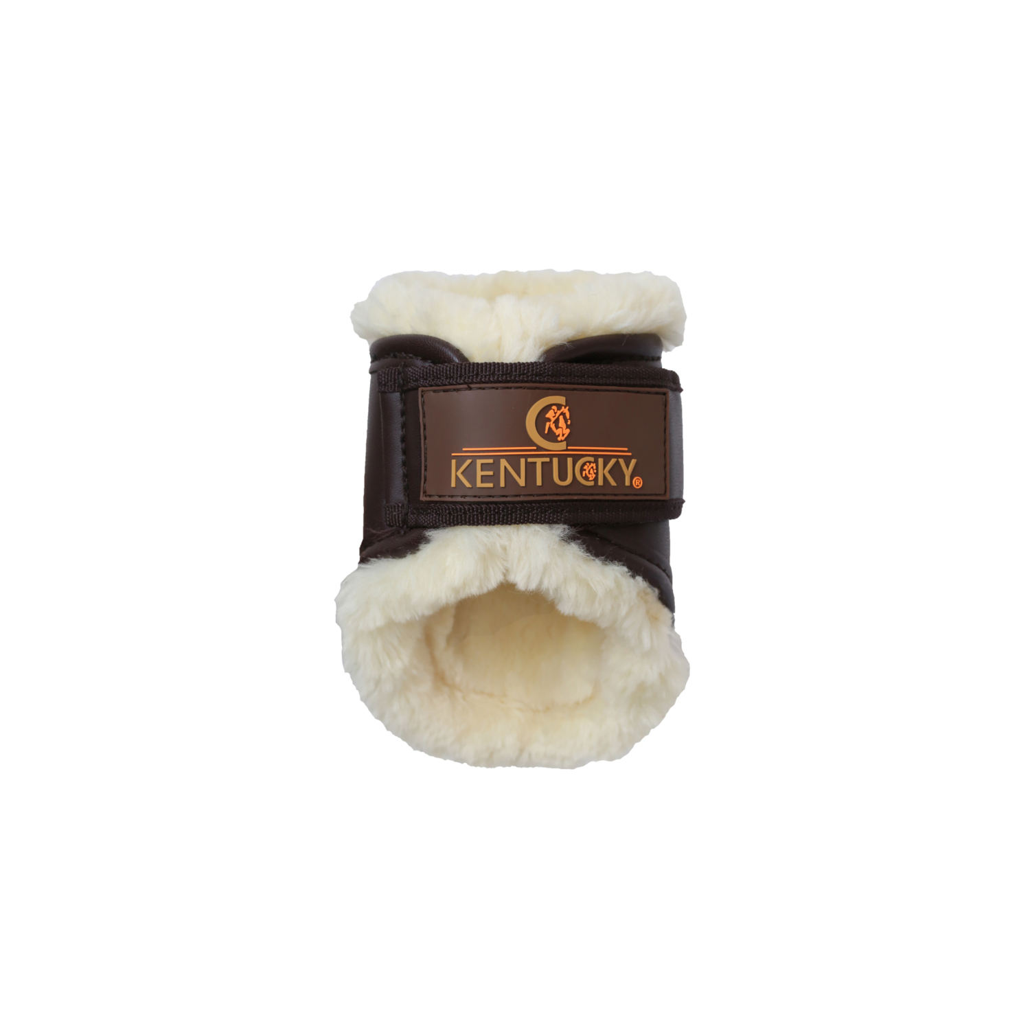 Kentucky Horsewear Streichkappen Brushing Boots Leather short - braun, Größe Full