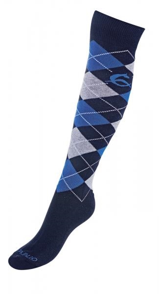 Acavallo Strümpfe Cotton Diamond - blau, Größe 43-46