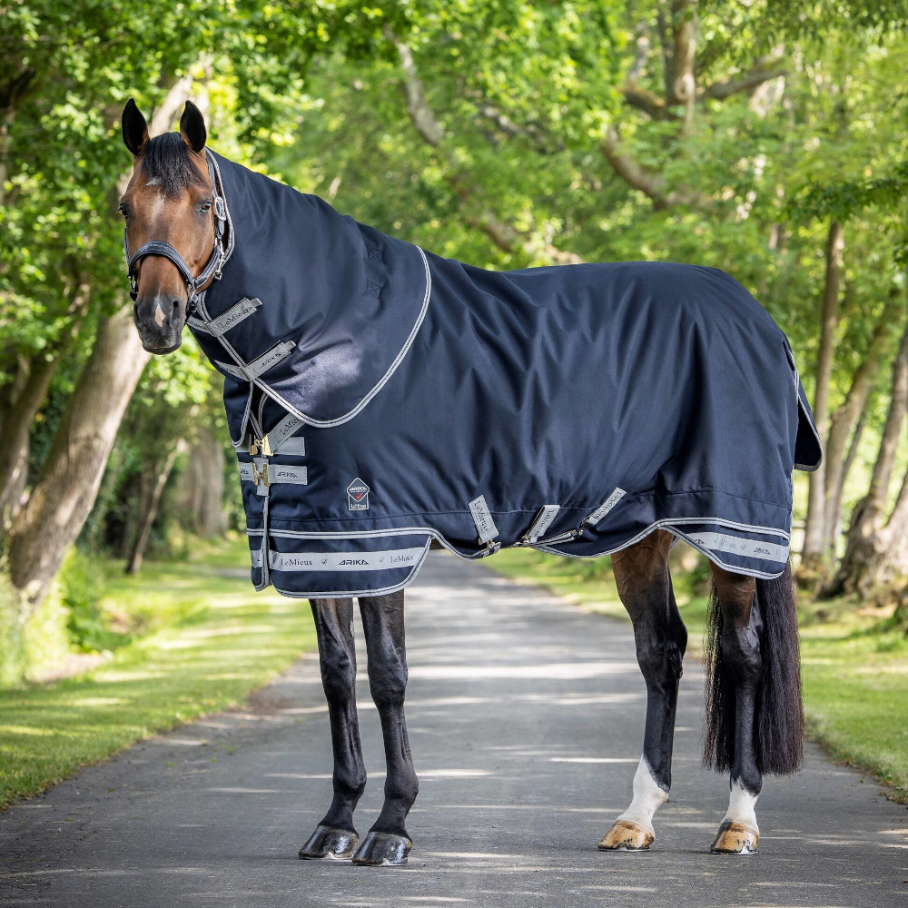 LeMieux Arika Storm-Tek Turnout Rug 100g inkl. abnehmb. Halsteil - navy, Größe 5.6 (120cm)