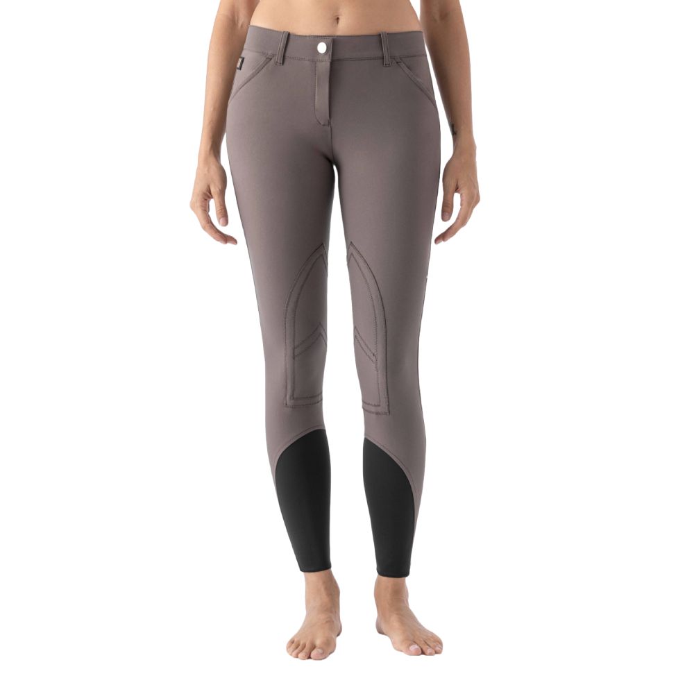 Equiline Boston Kniebesatz Reithose Damen - grau, Größe 34