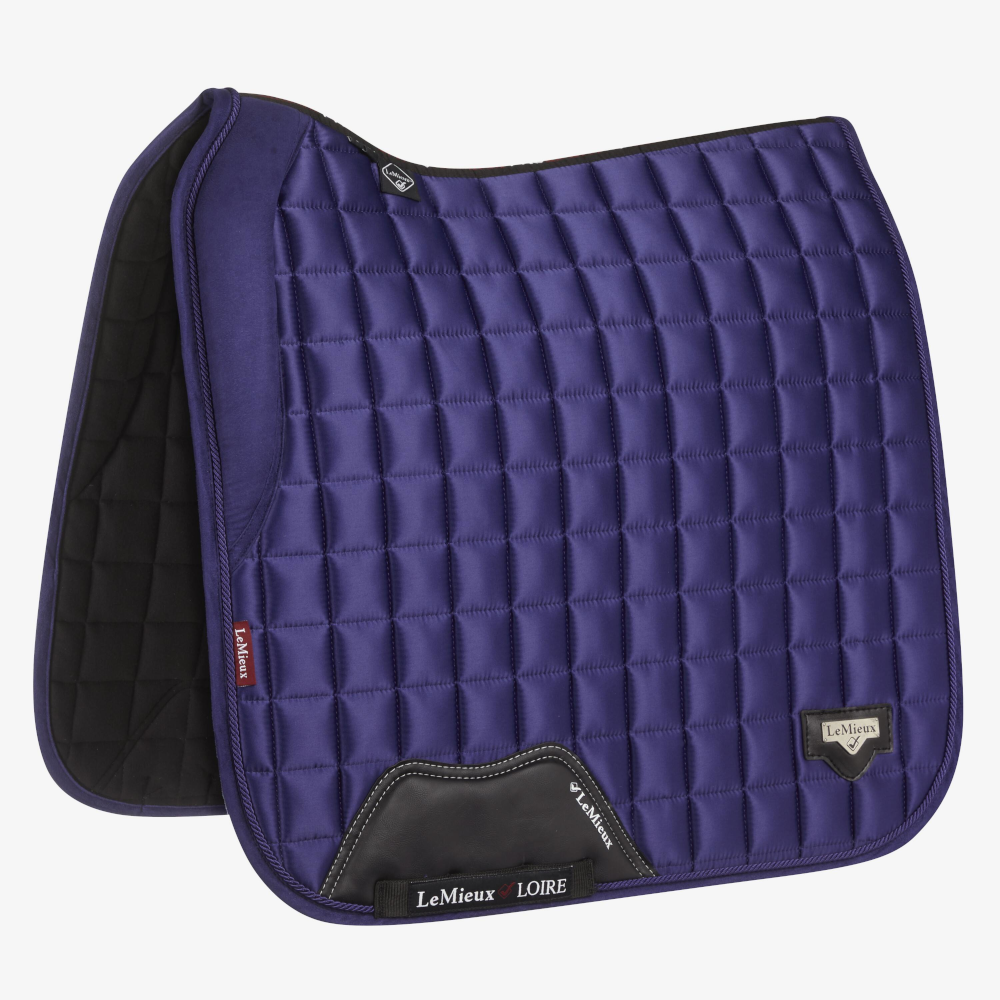 LeMieux Loire Memory Satin Dressur Schabracke - ink blue, Größe L