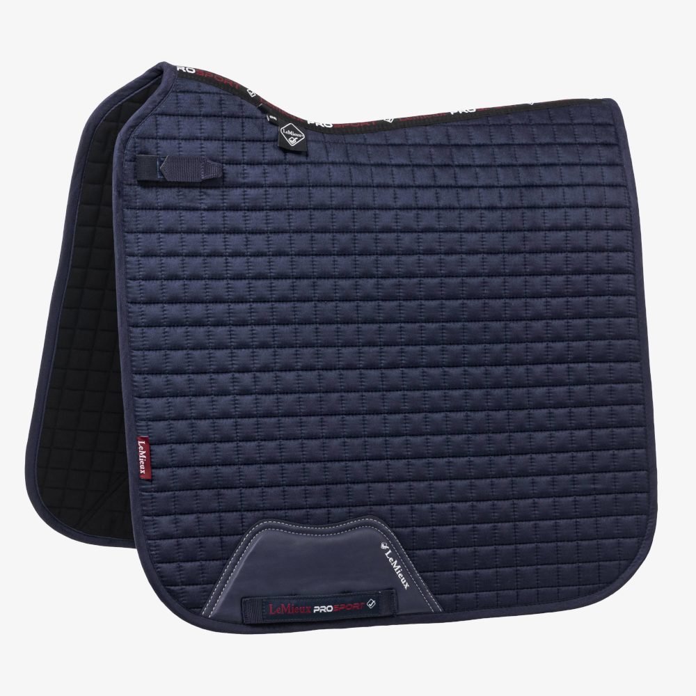 LeMieux Suede Dressage Square Dressur Schabracke - navy, Größe XL