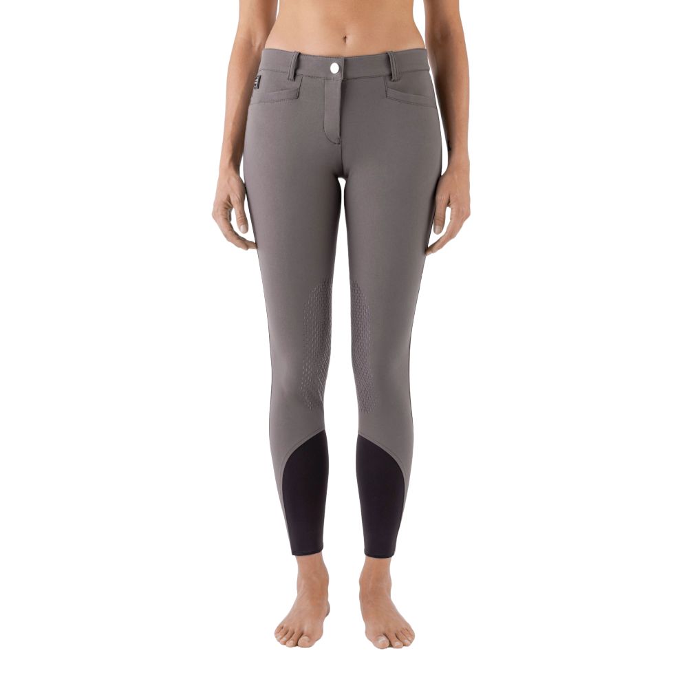 Equiline Ash X-Grip Kniebesatzreithose Damen - mud, Größe 40