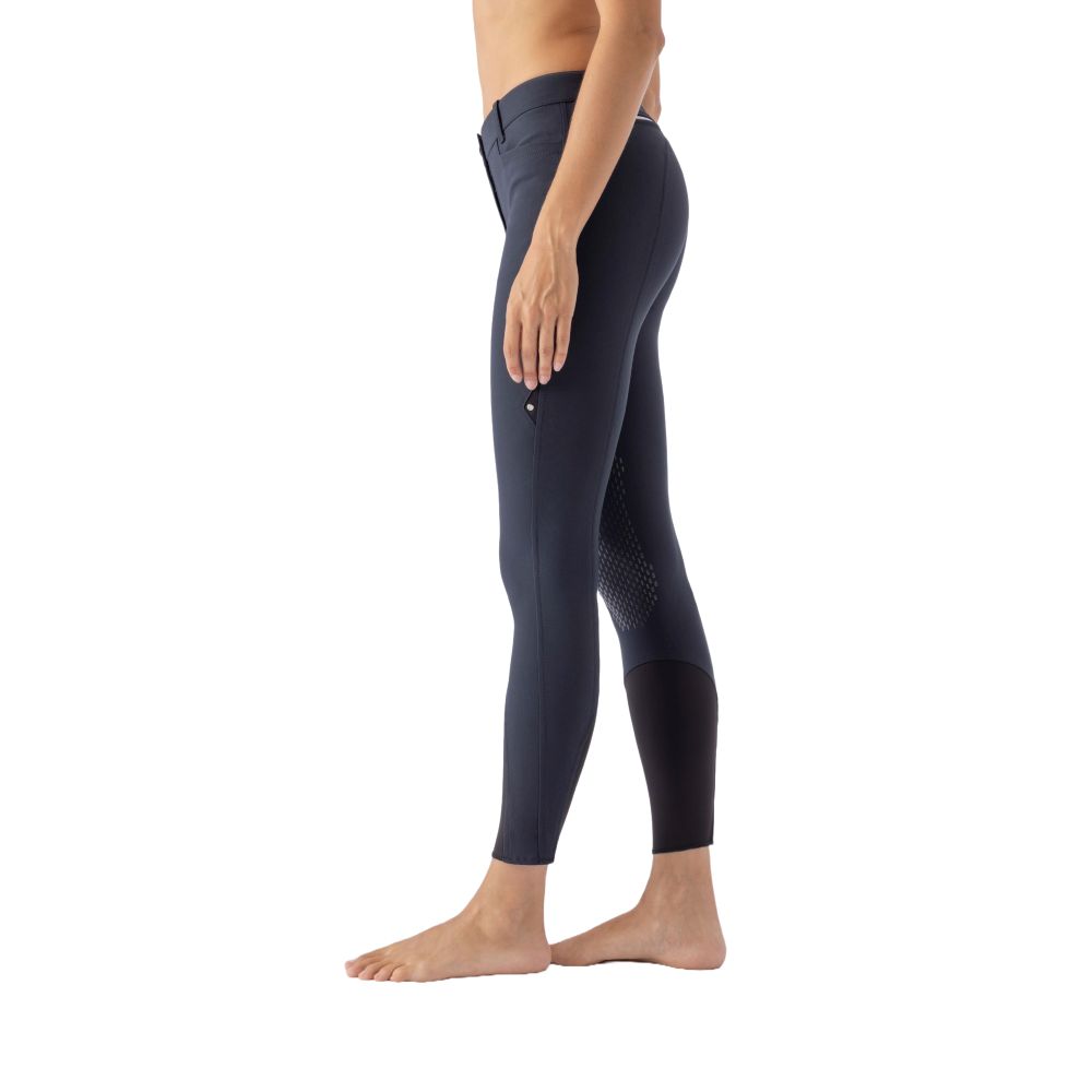 Equiline Ash X-Grip Kniebesatzreithose Damen - grau, Größe 36