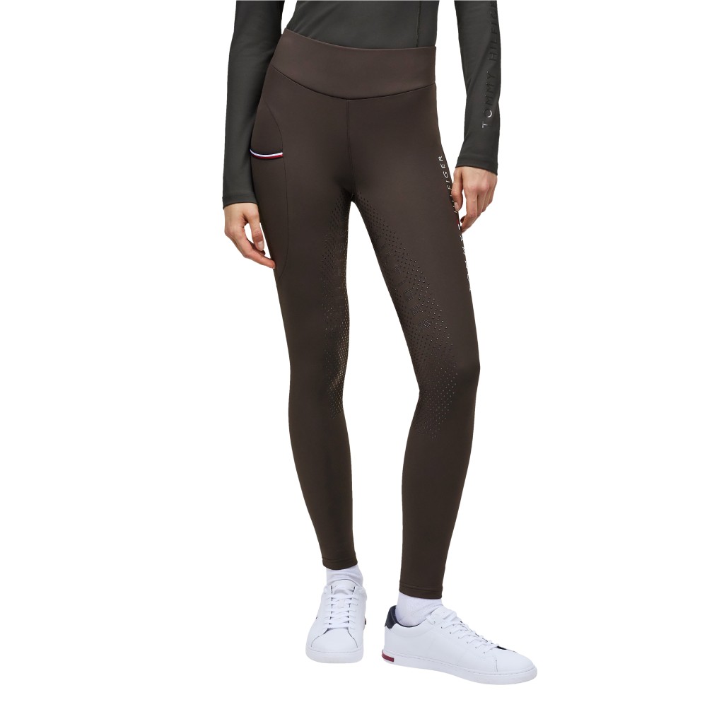 Tommy Hilfiger Equestrian Elmira Vollbesatz Winter-Reitleggings Damen - cacao, Größe XS
