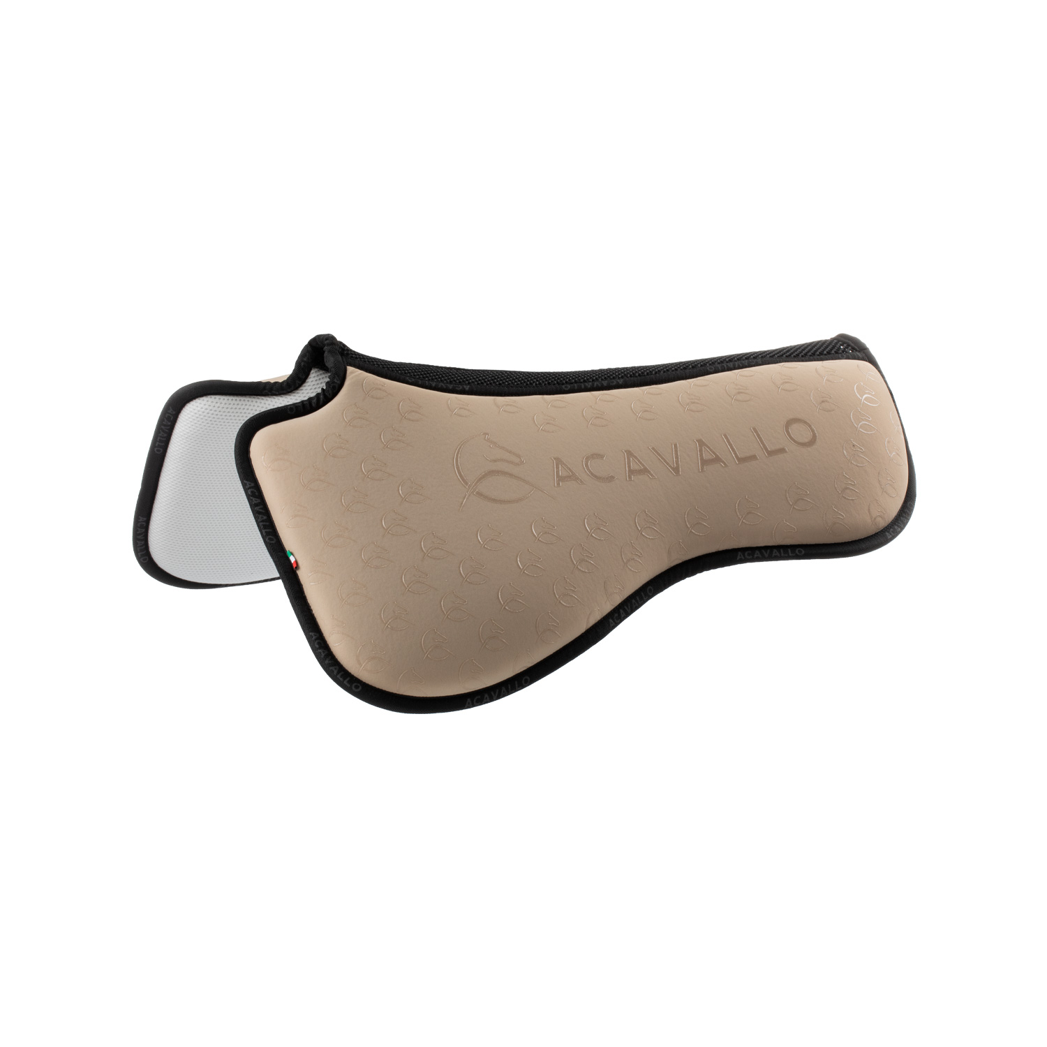Acavallo Lyryca und Memory Foam Pad mit Bambusfasern Dressur - sand/black