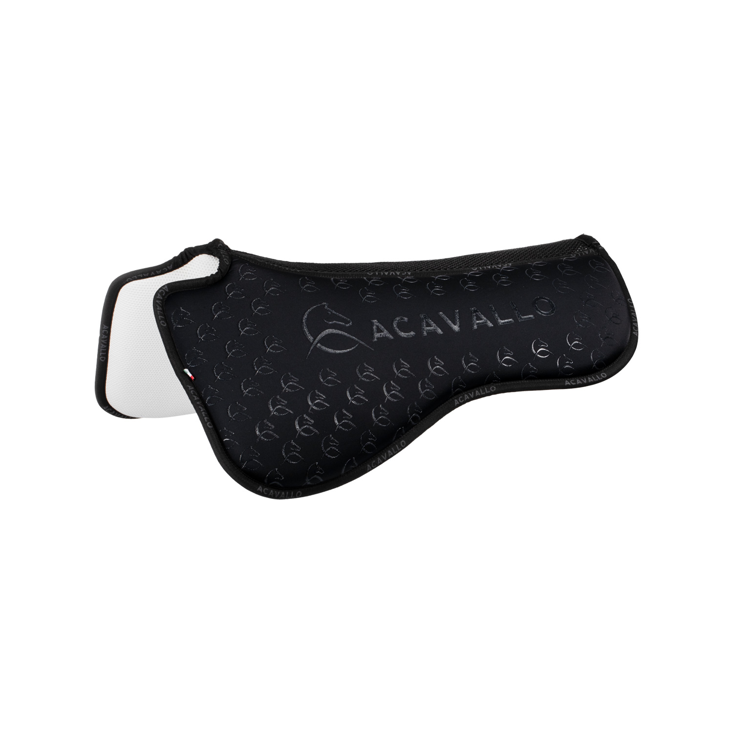 Acavallo Lyryca und Memory Foam Pad mit Bambusfasern Dressur - black/black