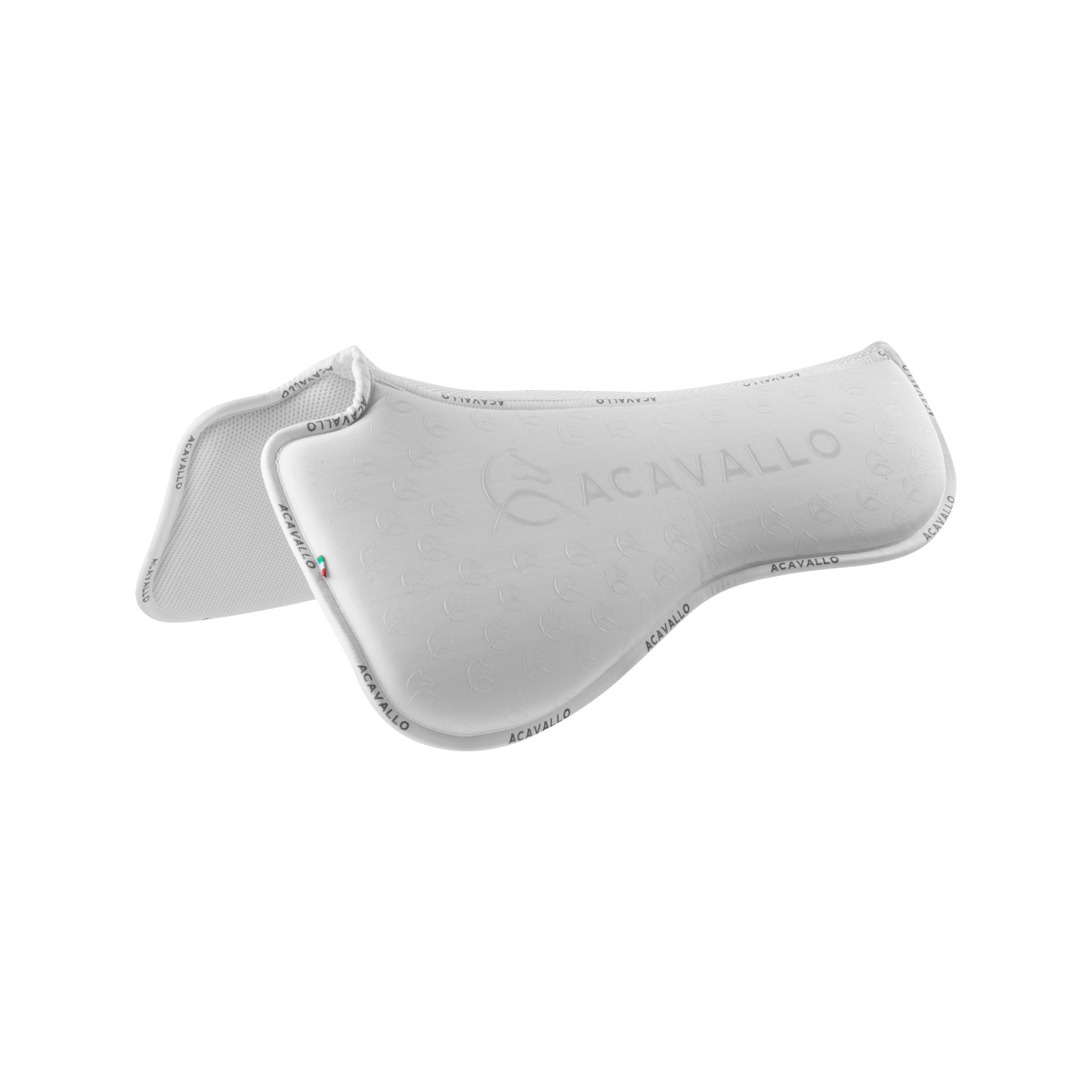 Acavallo Lyryca und Memory Foam Pad mit Bambusfasern Dressur - white/white