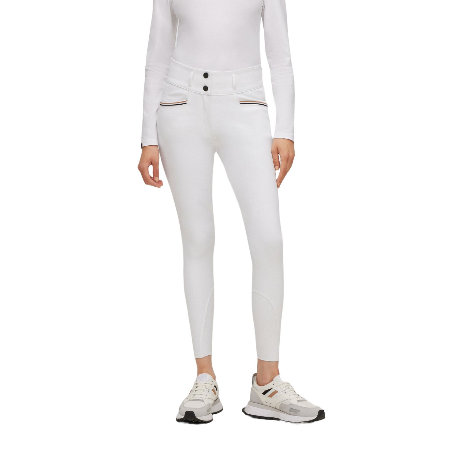 BOSS Equestrian Hailey Vollbesatz Reithose Damen - white, Größe XXS
