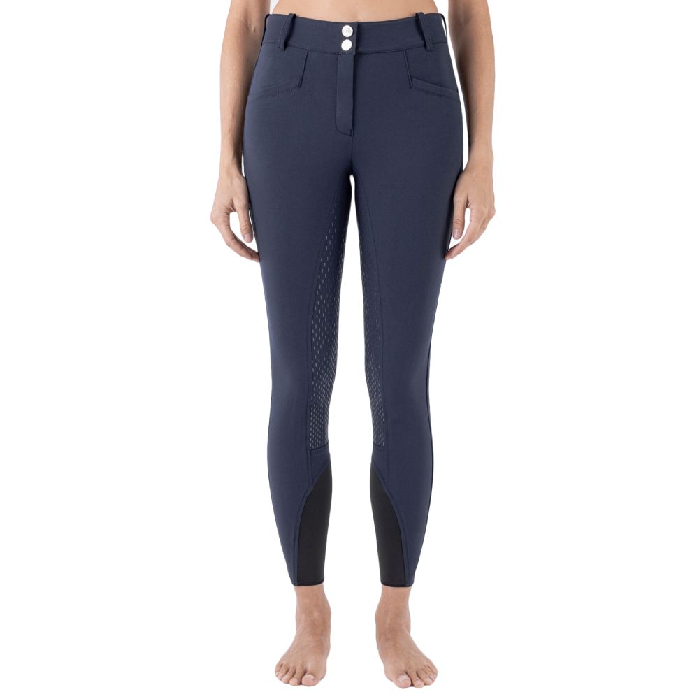 Equiline Arlette Full Grip Reithose Damen - blau, Größe 38