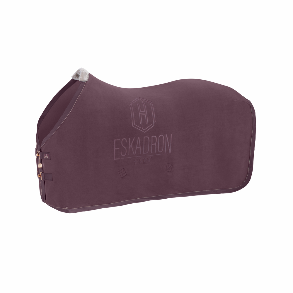 Eskadron Heritage 23/24 Fleece Stamp Abschwitzdecke - cassis, Größe XXL
