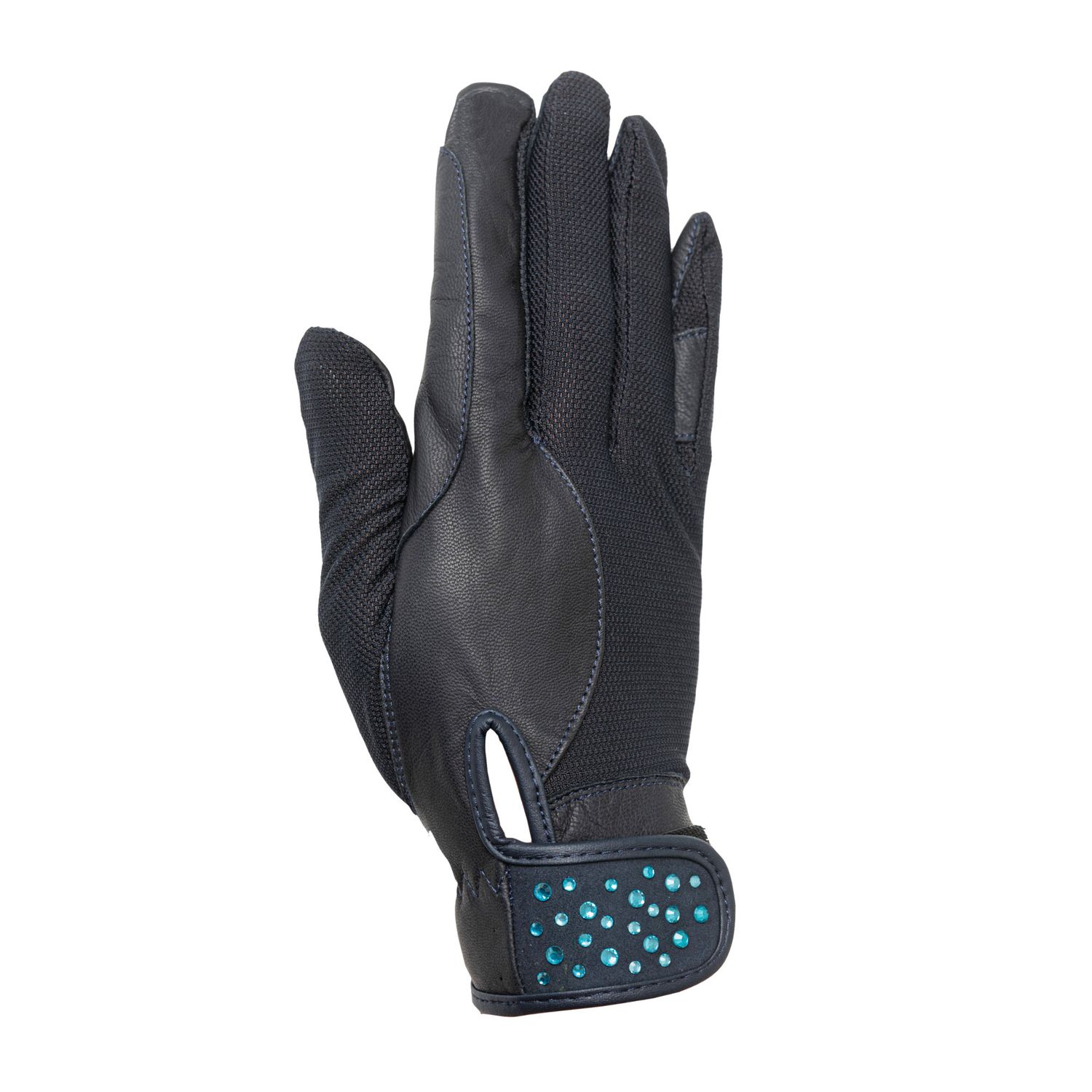 RSL Tokio Reithandschuhe aus Ziegenleder - marine/blau, Größe S